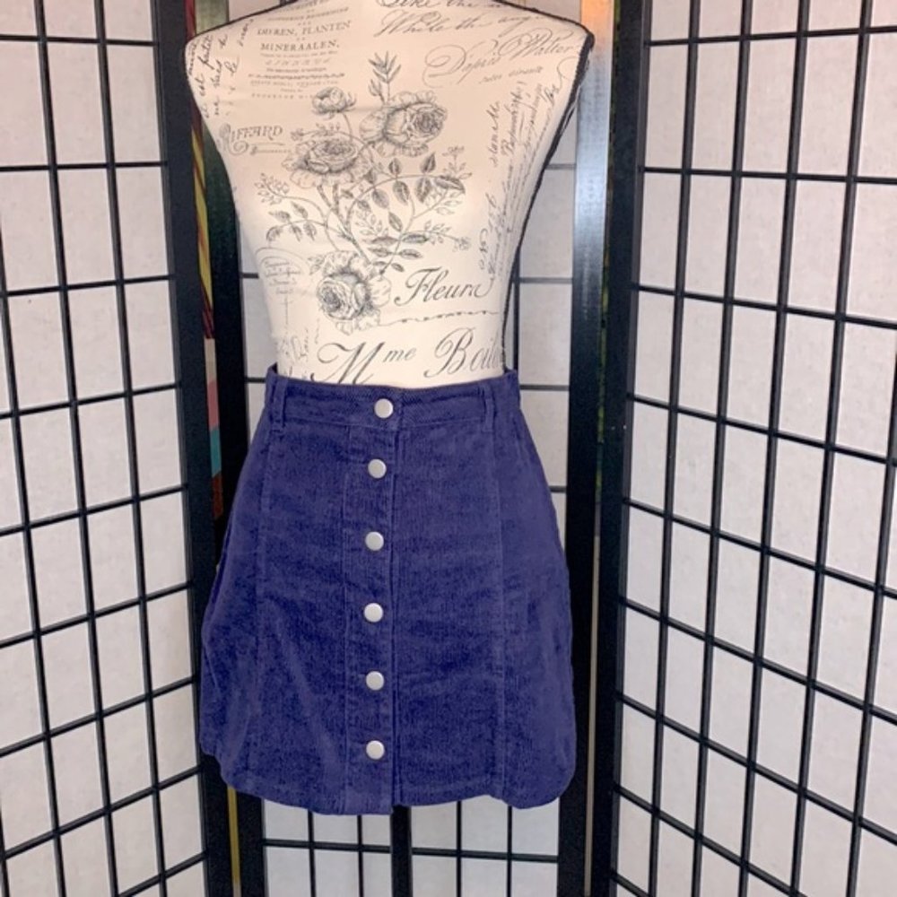 Blue Corduroy skirt